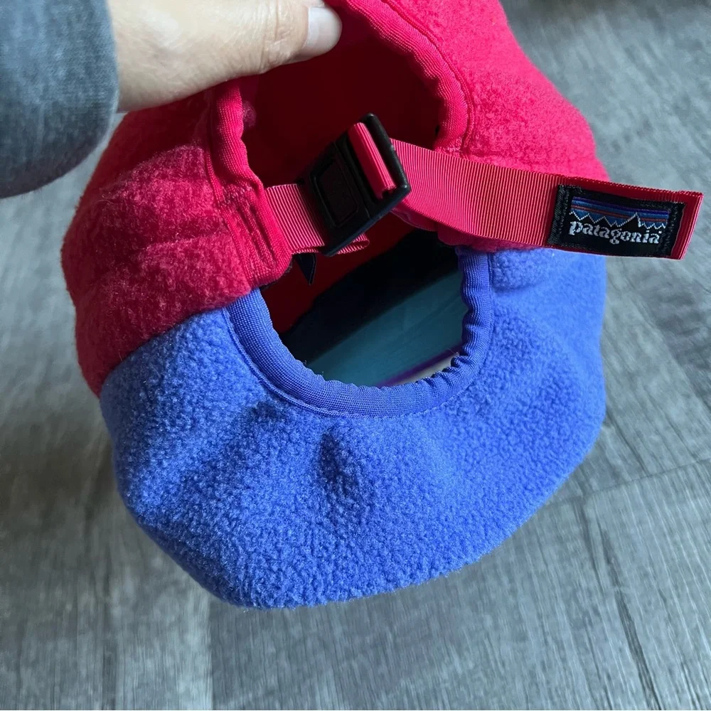 Vintage Patagonia Synchilla Duckbill Fleece Cap Retro Colorblock Hat USA